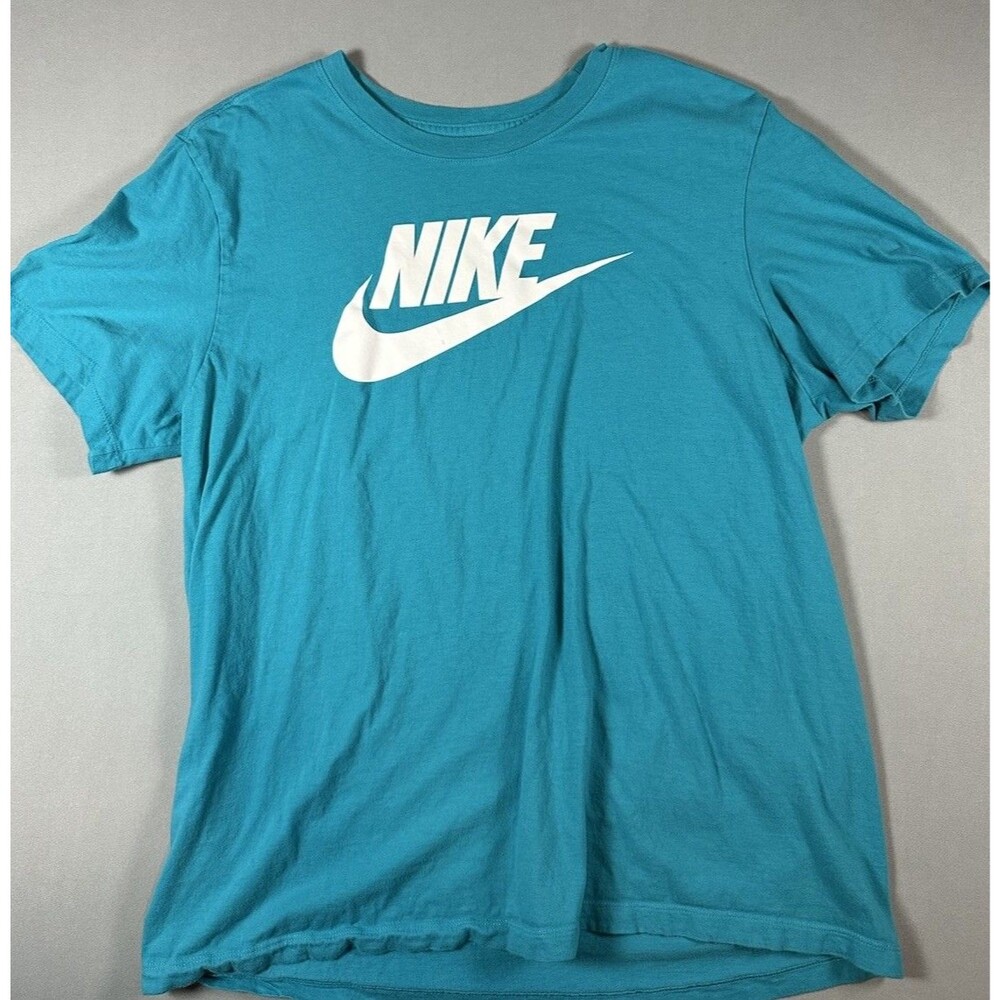 Nike The Nike Tee Men's XL Blue Graphic Logo Short Sleeve Crew Neck T-Shirt